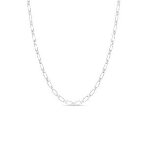 NWT Zoe Chicco Sterling Silver Mixed Link Chain Necklace